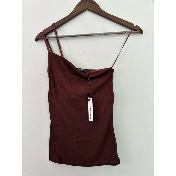 Olivaceous Tops - OLIVACEOUS One Shoulder Strappy Tank Top Womens Small